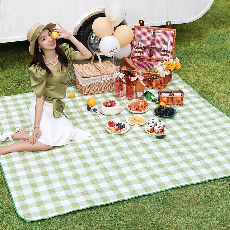 野餐垫超大防潮垫加厚户外折叠春游防水野外露营布野炊郊游草坪垫