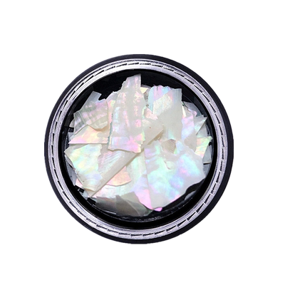 超亮金箔乳白色日系美甲饰品