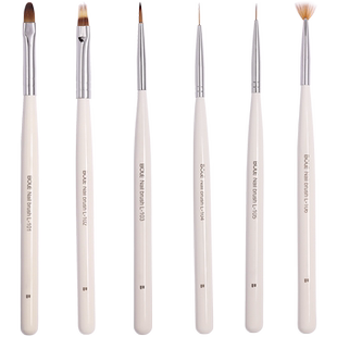 慕卡茜专业美甲笔拉线笔美甲彩绘笔一套6支装美甲晕染笔美甲笔刷