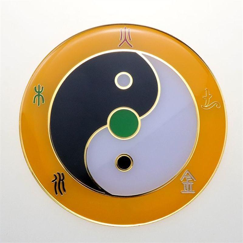 万字贴黄铜八公分金木水火土五行
