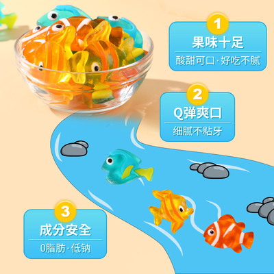小可艾阿嬷热带鱼造型橡皮糖