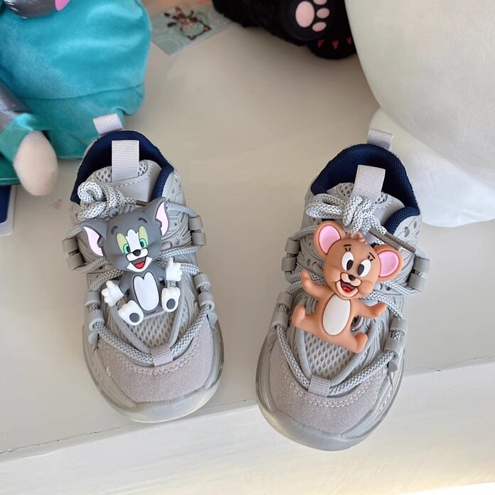 男童鞋子2026新款春季儿童运动鞋男孩春款网面透气老爹鞋轻便双网