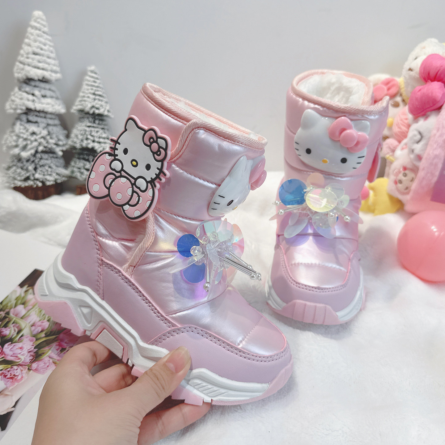 2026冬季新款女童雪地靴