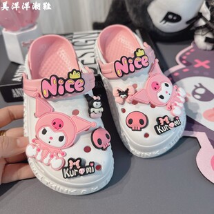 女童拖鞋女2026新款夏天儿童洞洞鞋女款可外穿女生可爱女孩中大童