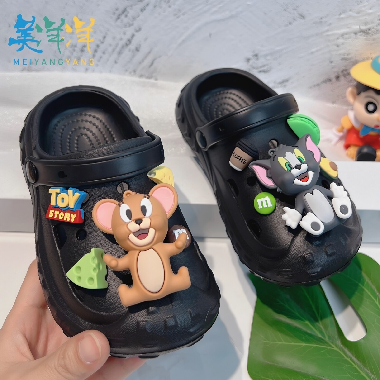 男孩夏款洞洞鞋eva材质防臭防滑