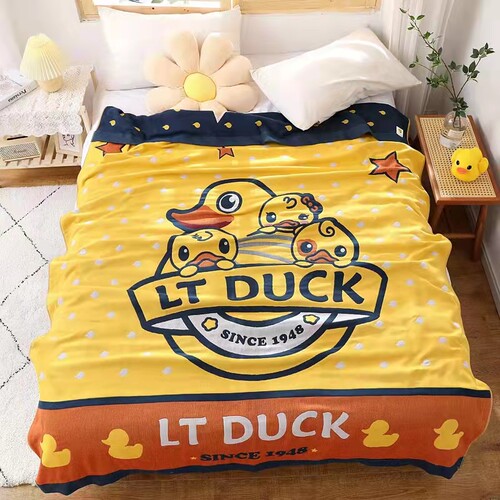 duck小黄鸭联名A类纯棉四层被