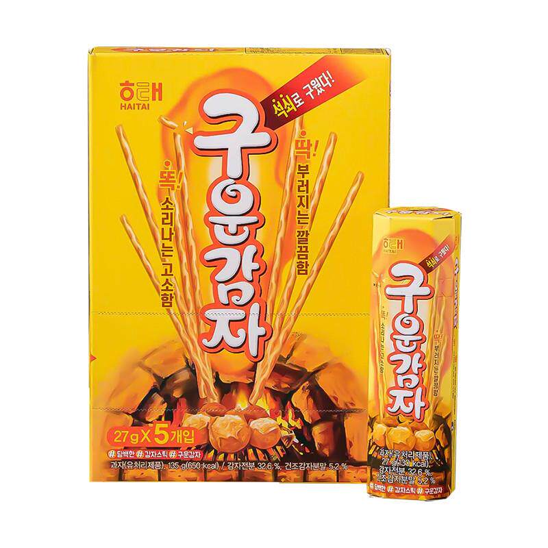 正宗韩国进口海太烤薯棒饼干(独立)办公室小吃休闲零食品