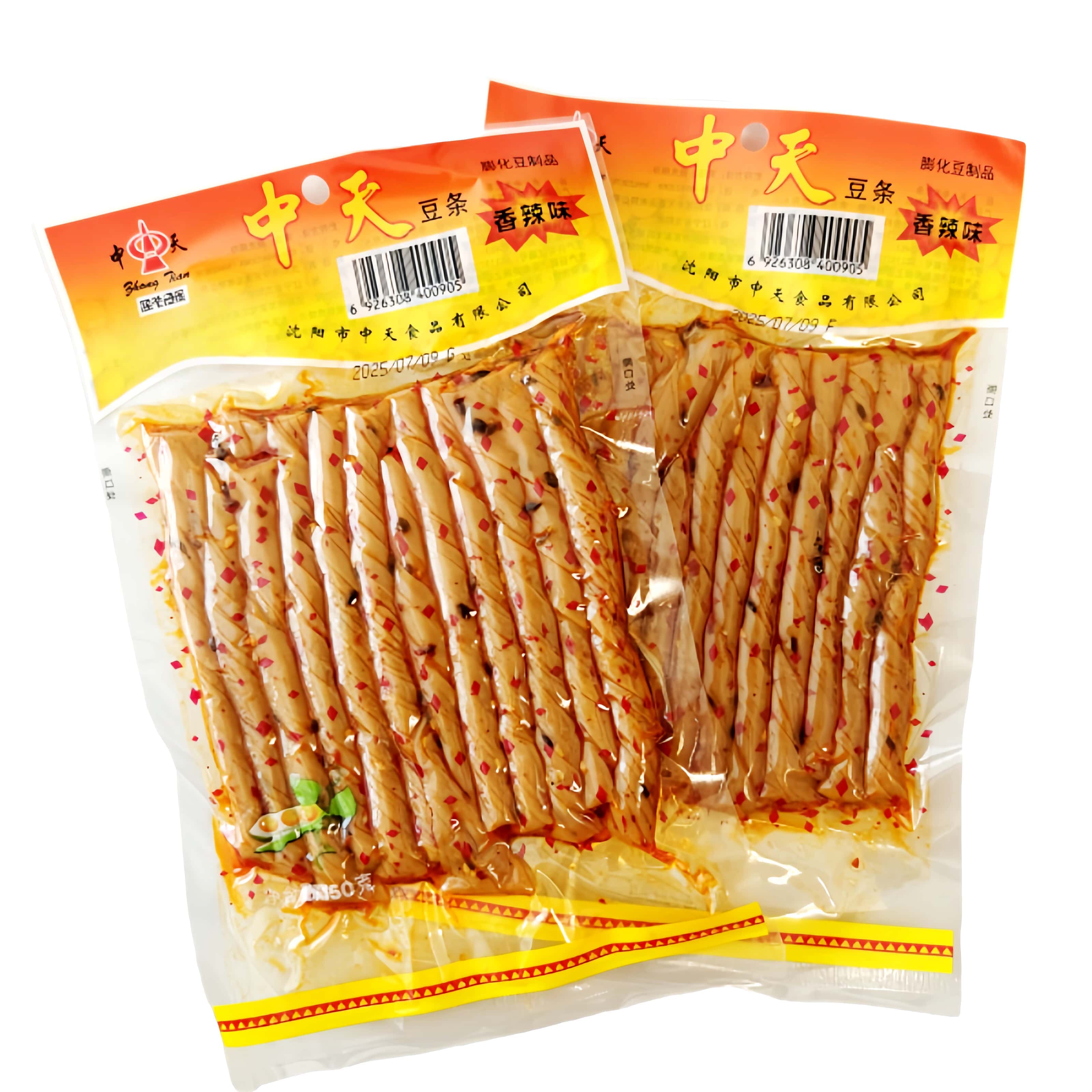 中天豆条豆卷豆筋辣条相思卷豆皮豆制品包装网红豆干小零食大包装图片