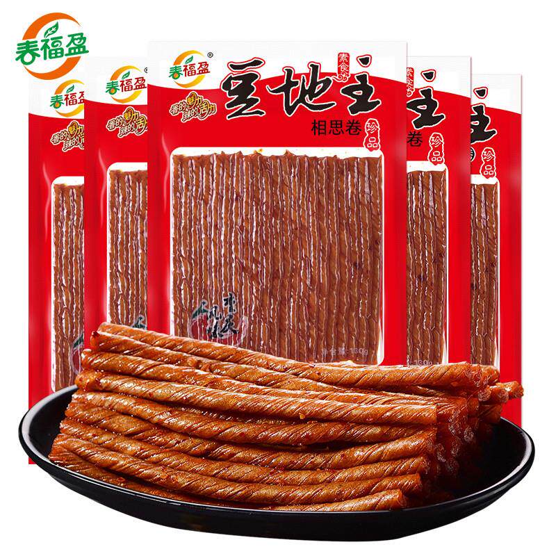 正宗豆地主相思卷130克辣条豆筋手撕豆干豆皮儿怀旧零食豆