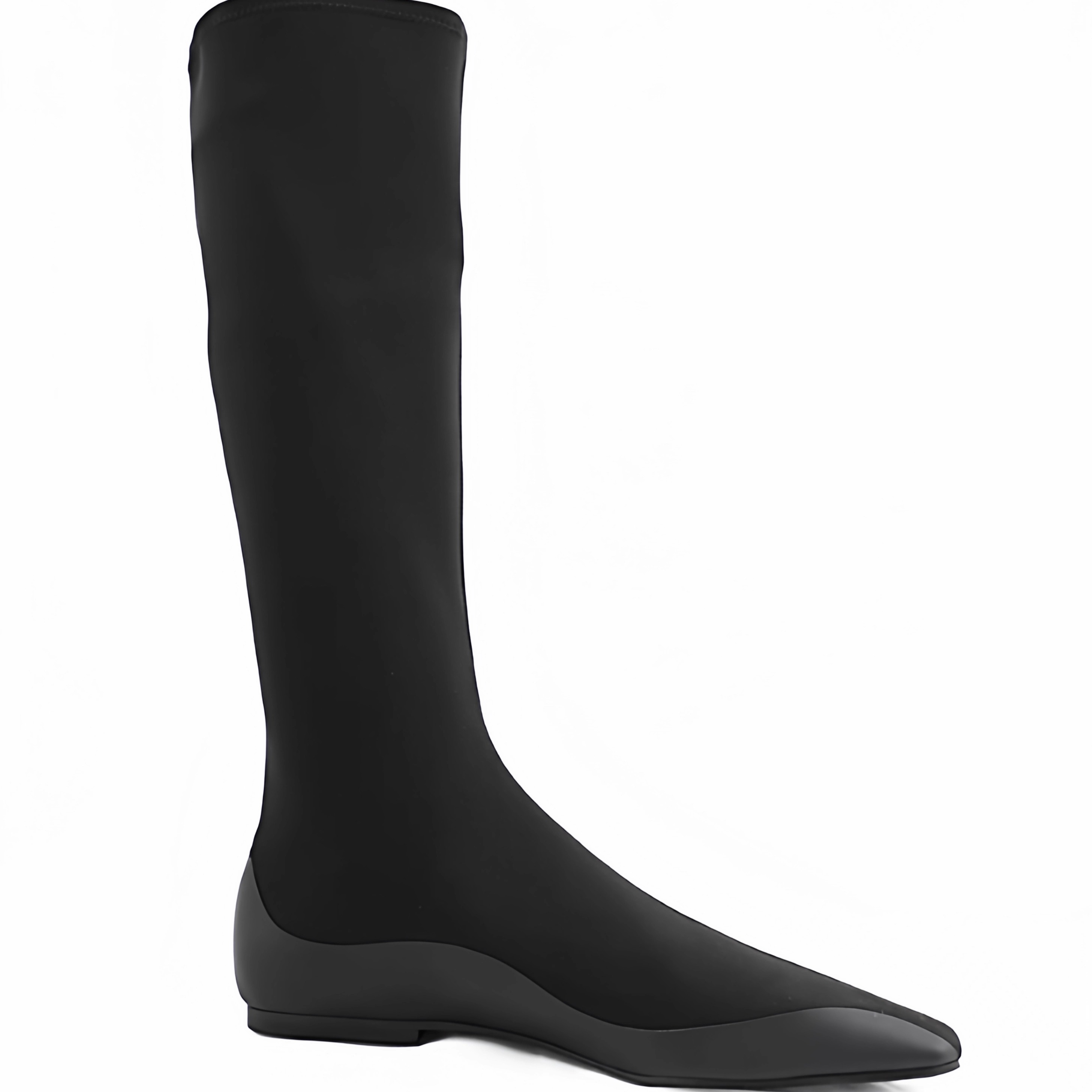 瘦瘦靴美腿靴弹力平底袜靴长靴