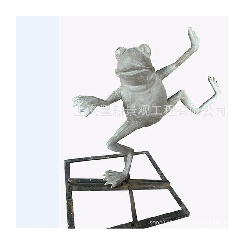 户外青蛙玻璃钢景观园林雕塑单脚玻璃钢仿铜景观摆件工艺品,基础建材,砂岩雕刻,淘宝优惠券,粉丝福利购,淘宝优惠卷