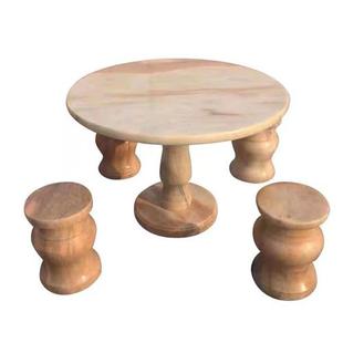 石桌石凳石桌子圆形餐桌大理石椅子别墅家用户外花园摆件厂家供应