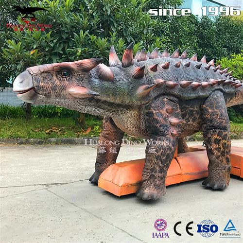 恐龙厂家定制仿真机械电动行走甲龙模型活动引流巡游互动遥控操作