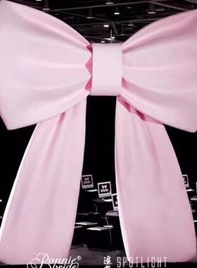 大型蝴蝶结雕塑店铺开业门头装饰品背景墙网红打卡壁挂玻璃钢摆件