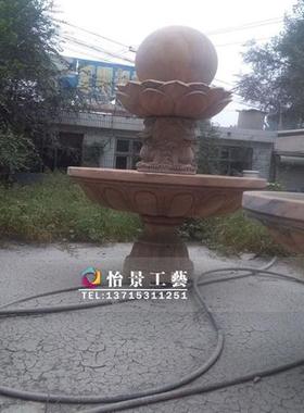 厂家供应假山流水喷泉喷泉大理石花盆花岗岩大型喷泉园林景观喷泉