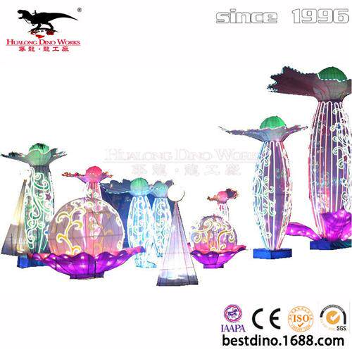 南国灯城自贡灯会制作厂家新款推出彩灯花灯彩车春节美陈引流