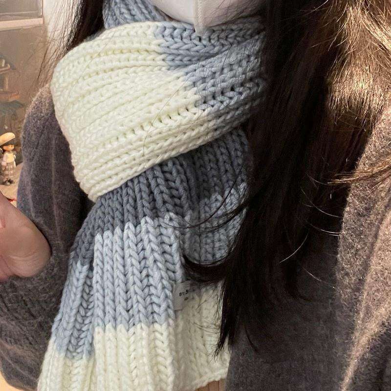 拼色围巾手工编织diy双元宝情人棉毛线围脖材料包送男女朋友礼物,服饰配件/皮带/帽子/围巾,DIY编织材料包,淘宝优惠券,粉丝福利购,淘宝优惠卷