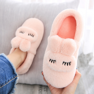 棉拖鞋女包跟秋冬季月子鞋10月11月可爱软底防滑居家室内厚底保暖