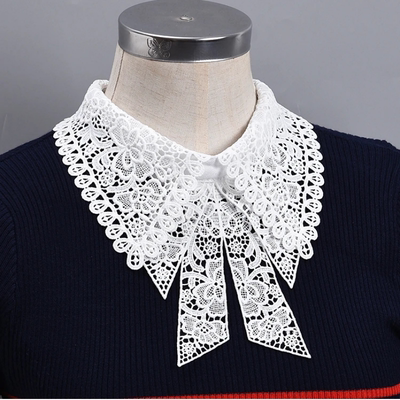 花边蕾丝配饰领子女韩版单独衬衫衣领装饰领圈时尚百搭领结假领子