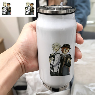 文豪野犬中岛敦太宰治人间失格喝水卡通定制泡茶304不锈钢保温杯