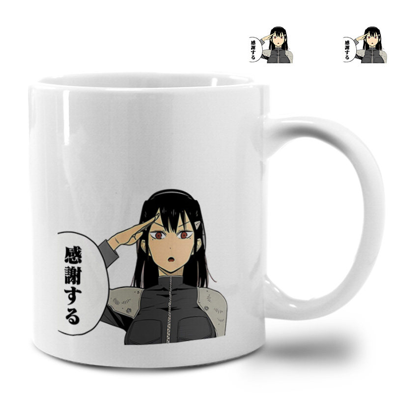 怪兽8号日比野卡夫卡怪兽9号男生款大容量陶瓷水杯马克杯变色杯