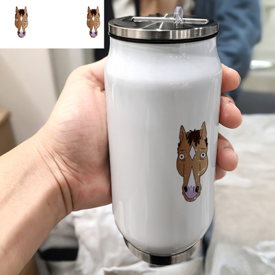 美国马波杰克BoJack Horseman1双层篮球男款真空304不锈钢保温杯