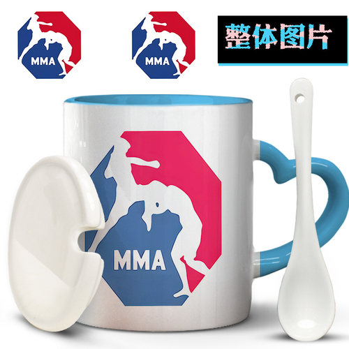 综合格斗MMA健身拳击散打武术UFC高颜值大号茶杯马克杯子陶瓷水杯