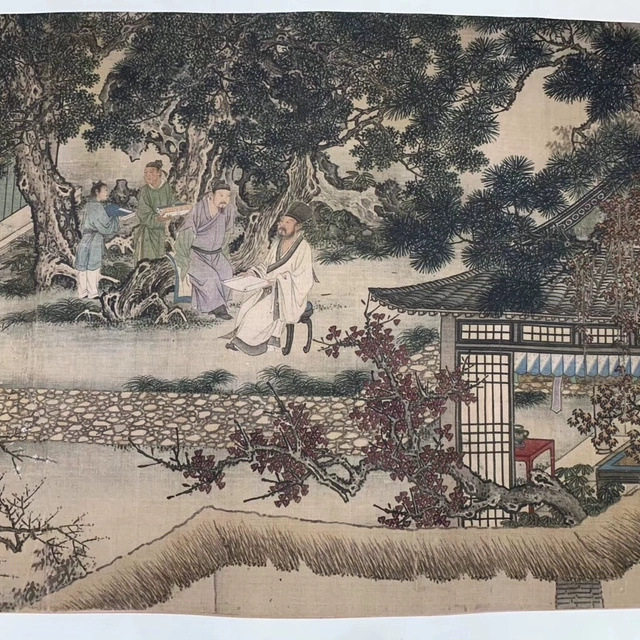 【仿古书画】谢环《香山九老图》(艺术微喷)