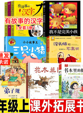 有故事的汉字邱昭瑜编著注音版全套二年级青岛出版社我不是完美小孩几米文图非注音版没头脑和不高兴弟子规李毓秀著书本里的小蚂蚁