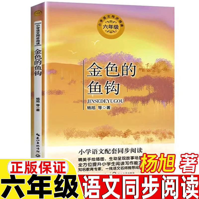 金色的鱼钩六年级上册下册通用杨旭著长江文艺出版社正版保证精美插图