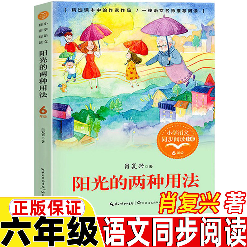 阳光的两种用法六年级下册肖复兴著长江文艺出版社正版保证精美插图