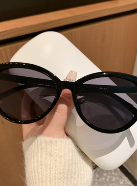 2025新款猫眼墨镜女士出游防紫外线夏季防晒太阳镜潮时尚百搭显瘦
