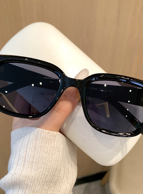 韩系复古黑色墨镜防紫外线