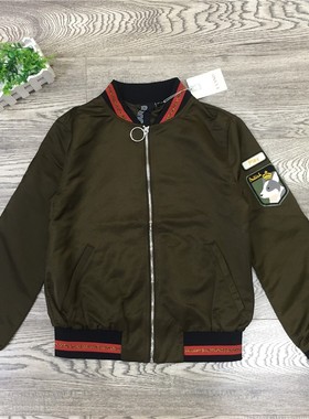 大牌旗下正品EEJA73802A春秋款时尚运动盐系短款棒球服式外套