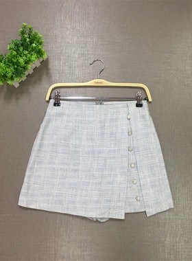 大牌旗下正品RCWH93802C春夏时尚潮流小香风格纹半身裤裙