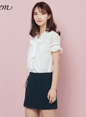 大牌正品清仓R家RCTC73802L夏季不规则短裤女淑女直筒短裤裤裙