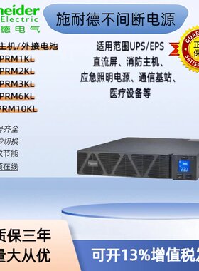 施耐德 SPRM1K/2K/3K 机架式UPS不间断电源 2.4KW/3KVA 内置电池