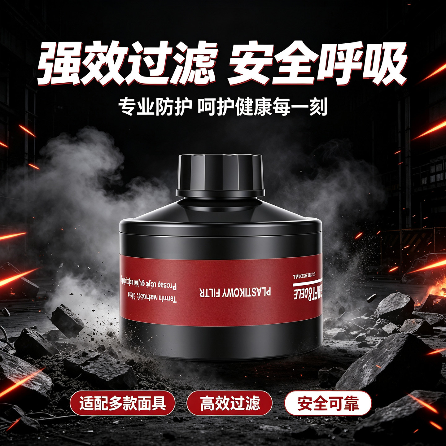 防毒面具滤毒罐打药防甲醛工业自
