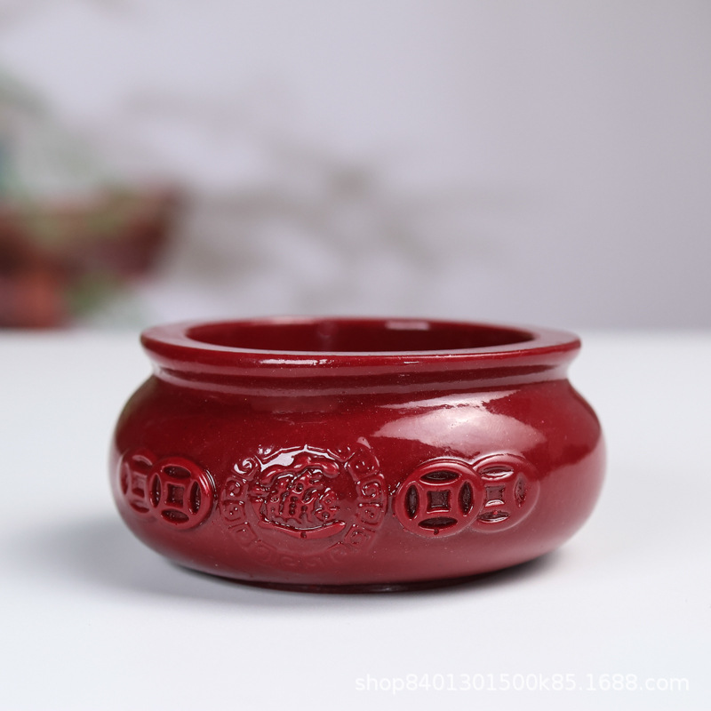 朱砂紫金砂发财树摆件聚宝盆葫芦貔貅紫金砂工艺品批发直播货源