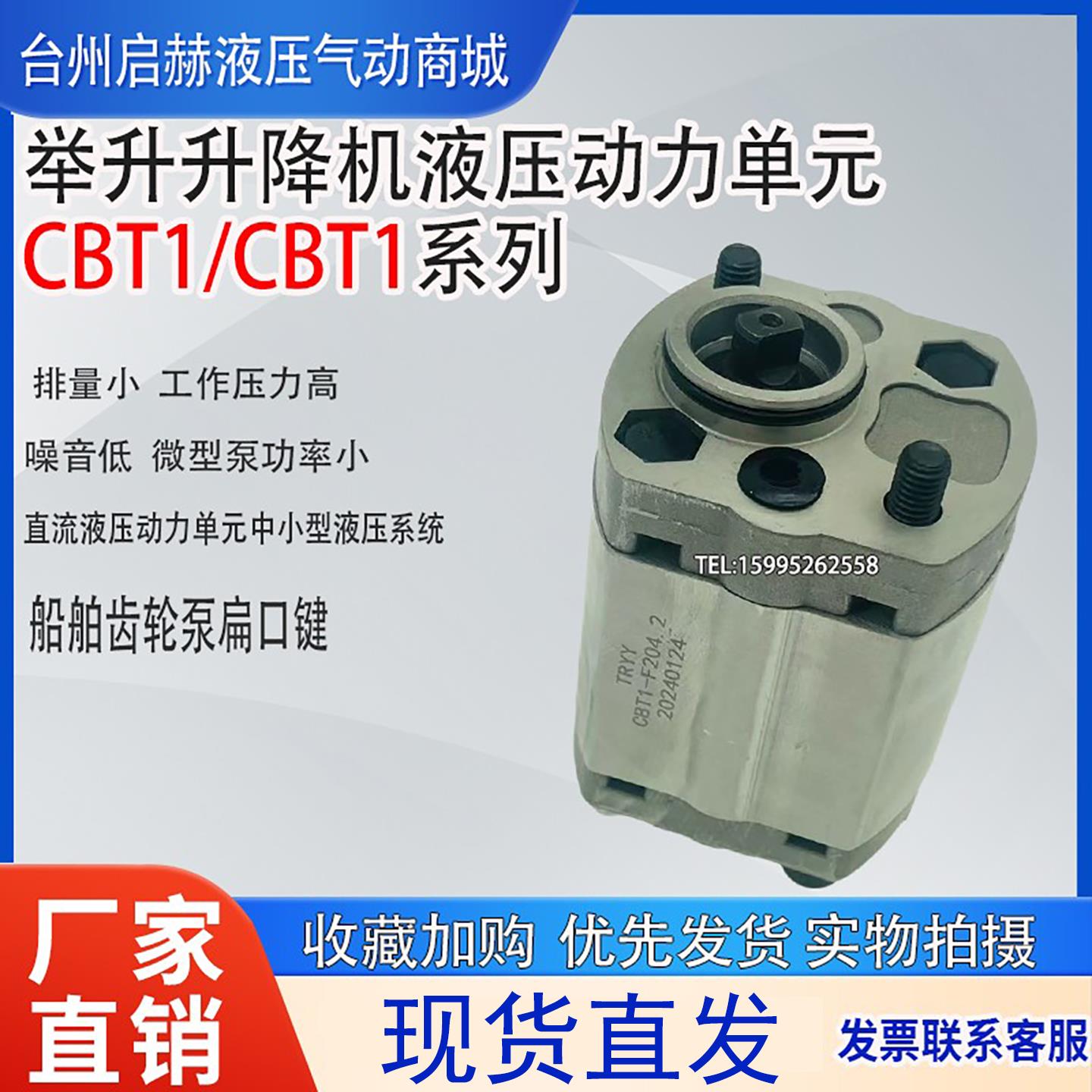 TRYY齿轮泵CBT1-F204.2 CBT1-F205.8 CBT-201.1叉车举升机液压泵