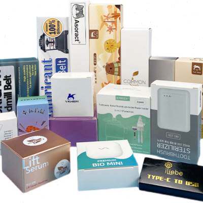 销产品包装彩盒定制图案印刷LOGO 小批量纸盒定做 数码化妆品包装怎么看?