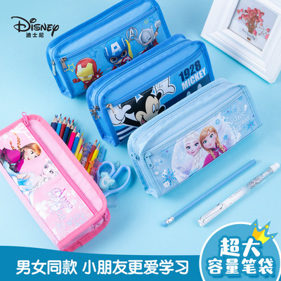 迪士尼帆布笔袋儿童小学生卡通