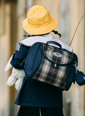 Spme日式幼儿园书包超轻便男女童3-7岁横版轻防水护脊儿童双肩包