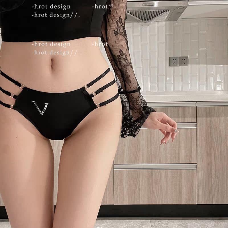 爱心芭比*性感冰丝绑带短裤女士2025新款时尚纯棉裆低腰三角内裤,女士内衣/男士内衣/家居服,女三角裤,淘宝优惠券,粉丝福利购,淘宝优惠卷