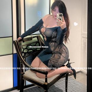 mm网衣丝袜200可穿 浪漫钉珠纯欲网纱包臀大码 晚安奈奈 月光美人