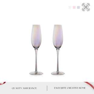 MOLA.Unreal.酒具家用高脚杯子香槟杯轻奢水晶玻璃红酒杯 彩虹