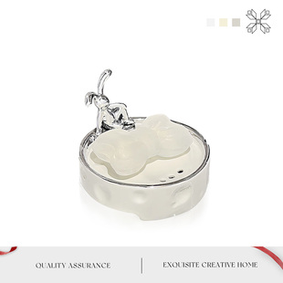 MOLALUNA.Butter.肥皂盒家用高档香皂置物架免打孔排水 鸳蝶