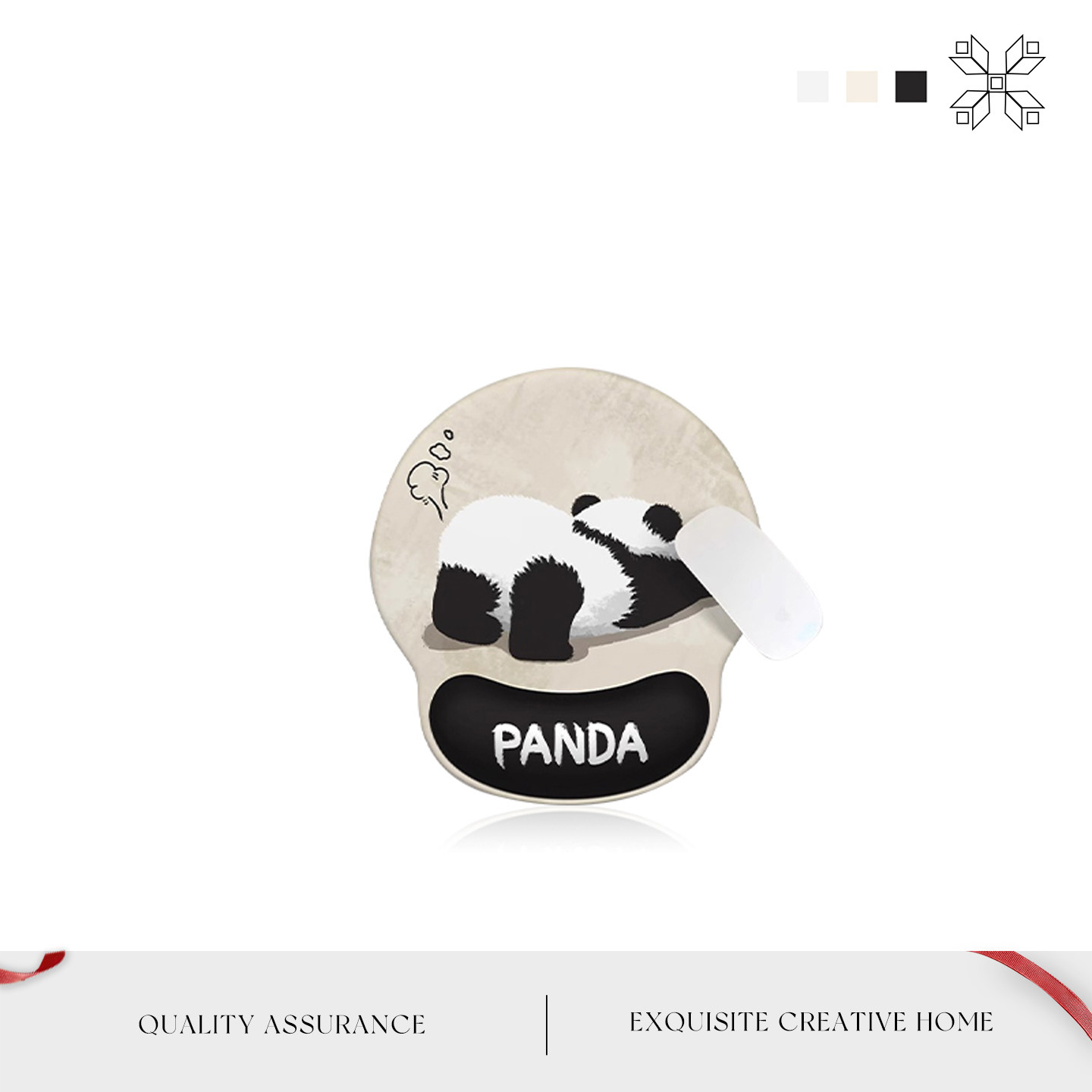 Mintrain英国鼠标垫可爱熊猫护腕垫防滑笔记本键盘手托| 枳浩