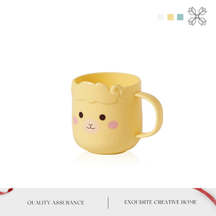 MOLA.Put.漱口杯绵羊漱口杯宝宝手柄可爱家用亲子刷牙杯 放袋