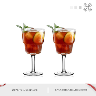 MOLALUNA.Coarse.酒具高脚水晶玻璃杯轻奢简约鸡尾酒杯子 凝然